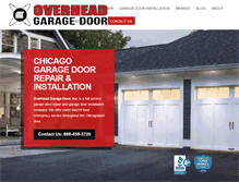 Tablet Screenshot of chicagolandgaragedoor.com